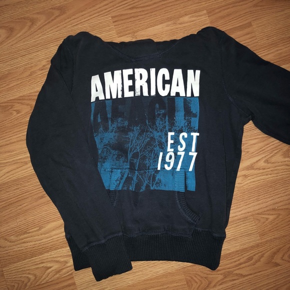 Navy American Eagle Hoodie - Picture 1 of 2